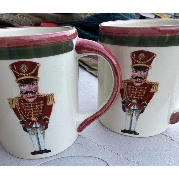 2 Christopher Radko Christmas Mugs – Nutcracker & Snowman - Picture 4 of 5